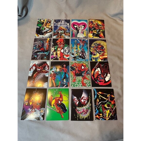 Vintage Marvel Spider-Man 2 Trading Cards 1992 Lot of 16 - Picture 1 of 10